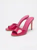 Novedad de primavera para mujer, zapatos de tacón ultra alto con punta abierta, sandalias de charol de punta redonda de tacón de aguja, sandalias de tacón de aguja sexys, sandalias de punta abierta