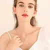 Collar de cisne para mujer, cadena de clavícula de plata esterlina 999, colgante de plata simple, moda personalizada, regalo de San Valentín para novia