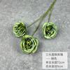 Simulação de 3 Rosas Austin Decoração de Casamento Decoração de Casa Adereços de Fotografia Flores Artificiais Arte Floral diy