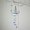 Sino de Vento Criativo Estilo Oceano Transfronteiriço Barco Decoração de Velheiro para Casa Modelo de Velheiro de Madeira Barco Pequeno de Madeira Pingente Aéreo