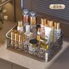 Caja de Almacenamiento de Cosméticos con Ondas de Agua Organizador de Maquillaje de Escritorio para Brochas de Maquillaje Caja de Maquillaje para Tocador Almacenamiento de Maquillaje para Productos para el Cuidado de la Piel Lápiz Labial