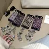 Diseño de corazón con estampado de leopardo en patrón de diamante apto para iPhone 17 Pro Max, funda para teléfono Apple 18p, 16 con cordón, 15p de lujo