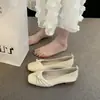 2025 Nuevos Mocasines Simples Versátiles Planos de Punta Cuadrada para Mujer Tacón Bajo Mary Janes Corte Bajo Antideslizantes Versátiles Cómodos Suaves