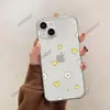 Design Minimalista de Flor de Coração do Oriente Médio Adequado para Capa de Celular Transparente Apple 17 iPhone 16/18 Estilo Fresco Capa Protetora