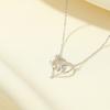 Collar Banyan Tree S925 de plata con 26 letras en inglés Love Rose, cadena de clavícula ligera y lujosa para mujer, regalo para el Día de la Madre