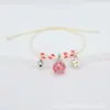 Bestseller transfronterizo: flores reales, flores secas, gypsophila, pulseras tejidas hechas a mano, joyería de cerámica de Jingdezhen, estilos de puestos en lugares escénicos
