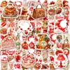 Novo conjunto de adesivos vintage com tema de morango de 100 peças, adesivos à prova d'água doces de morango para combinar em diário e decoração de tablet