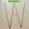 Patas telescópicas de elevación para banco industrial, patas de tubo redondo, patas que aumentan la altura, taburete plegable, patas extendidas, accesorios de soporte diagonal