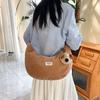 Lindo Felpa Gran Capacidad 2026 Nuevo Verano Moda Versátil Gama Alta Elegante Bolso de Hombro Cruzado