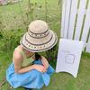 Sombrero de Paja de Estilo Japonés Retro de Celebridad de Internet Sombrero de Pescador para Mujer Verano Estilo Coreano Protección Solar Combinable Sombrero para el Sol Sombrero Tipo Cubo