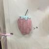 Tecido Pingente de Fruta Fofo, Broche, Grampo de Cabelo, Acessórios para Roupas Infantis, Chapéu, Meias, Acessórios para Bolsa, Morango da Floresta