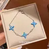 Pulseira Estilo Coreano Flor Estrela Esmaltada Zircônia Cúbica Design Simples Exquisito Senso de Design Pulseira de Nicho Sensação de Alto Padrão Joia para Mão Atacado
