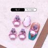 Acessórios de Arte de Unha de Desenho Animado Japonês Jiyika Wausa Qi Meng Pet DIY Acessórios de Diamante para Unhas Atacado Acessórios de Resina