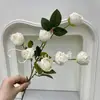 Simulação de jardim Monet branco, material para flores de auditório de casamento, plantio de flores de casamento, arte de flores Mori, chumbo de estrada, flores decorativas