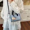 Bolsa Transversal de Ombro Único com Bolinhas Estilo Coreano Ins Doce e Fofa para Mulheres, Bolsa de Mão Fashion e Estilosa, Bolsa Almofada para o Dia a Dia