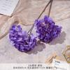 Hortensia simulada de 2 cabezas Ramo falso Flor de boda Flor de seda artificial de alta gama Adornos terminados Decoración de sala de estar Venta al por mayor