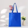 Bolsas de Lona Coloridas Lisas Prontas para Uso para Estudantes, Sacolas de Algodão Coloridas para Publicidade Impressível, Sacolas de Lona de Ombro Único para Compras