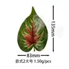Folhas Artificiais de Antúrio Vermelho, Folhagem Falsa para Projetos DIY de Folhagem, Acessórios de Plantas Artificiais, Folhas Artificiais