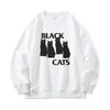 320g algodão chinês composto hiphop americano doce cool gato estampado suéter masculino e feminino outono marca de moda casal top