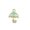 Accesorios de Joyería de Aleación DIY Mini Exquisito Paraguas Pequeño Material para Collar Pulsera Pendiente Hecho a Mano Colgante Versátil Venta al por Mayor