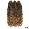 Peruca Crochet Europeia e Americana Cabelo Jessica Wave 22 polegadas Grande Ondulado Longo Cacheado Perucas Russo Estilo Quente