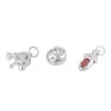 Colgante de accesorios de plata pura Rey Ciervo Dorado, Oreja Degradado Lluvia, Espada Estrella del Norte, Mantra de Seis Caracteres, Tambor de Sonajero, lingote de plata, colgante de plata pura