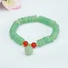 Pulsera de Jade Aventurina Ai Yu con Cuentas de Ábaco y Colgante de Calabaza, Estilo Palacio, Venta al por Mayor de Fábrica S3042705