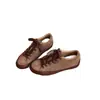Otoño 2026 Nueva Moda Vintage Versátil Suela Gruesa Aumenta Altura Con Cordones Casual Zapatos de Entrenamiento Alemanes Tenis para Mujer