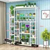Novo Suporte de Flores de Jardim de Ferro Multicamadas para Interior Casa Varanda Sala de Estar Anti-corrosão Suporte para Vasos de Flores Suporte de Flores