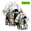 Camisa de verano para parejas de Little Nightmares, camisa holgada de manga corta, moda para hombre.
