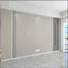 2025 Nuevo Modelo Papel Tapiz para Pared de Fondo de TV Líneas Modernas de Lujo Ligero Recubrimiento de Pared para Cine y Televisión Sala de Estar Sofá Dormitorio Mural