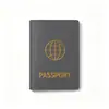 Funda Dorada con Estampado de Lichi para Pasaporte, Portatarjetas Multifuncional, Portadocumentos de Viaje, Souvenir de Boleto, Se Puede Estampar con Logo