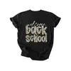 Bienvenida a Back School Amazon Wish comercio exterior transfronterizo casual elegante camiseta de manga corta para mujer