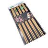 Palillos domésticos de bambú de 26.5 cm auténticos para olla caliente 10 pares de palillos de bambú carbonizado palillos de bambú alargados venta al por mayor