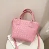 Bolsa Cesta Tecida de Alto Valor Nova Primavera Feminina Bolsa Transversal Casual Bolsa de Mão de Ombro Único para Mulheres