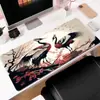 Estilo de Ponta Mouse Pad Flor de Cerejeira Série de Tapetes de Mesa Grandes Mouse Pad Preto e Branco Borracha Antiderrapante Computador