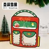 Bolsa Autoadherible Navideña Linda Dibujo Animado Ventana de Alto Valor Bolsa de Regalo para Fiesta Infantil Bolsa de Empaque para Dulces Navideños Infantiles