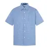 Camisa Xadrez Retro Americana de Manga Curta para Homens e Mulheres 2026 Novo Estilo de Verão Versátil Roupa de Trabalho Solta Casual Camisa Top