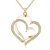 Accesorios Nuevos Transfronterizos Moda Coreana Collar Colgante Collar con Forma de Corazón Cadena para Clavícula de Suéter para Mujer Regalo de Navidad