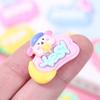 Urso bonito coelhinho Inglês Label diy Creme Cola Telefone Caso Headwear Acessórios para o cabelo Geladeira Adesivos Acessórios de resina