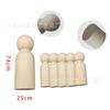Estilo Pastoral Marionetas de Madera para Hombres y Mujeres Adornos DIY en Color Madera Natural, Figuras de Madera Familiares para Pintura con Graffiti Infantil Hechas a Mano