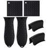 Capa de Silicone para Cabo de Panela Capa Isolante Térmica Resistente à Temperatura Cabo de Silicone para Panela Anti-Queimadura Antiderrapante Capa Macia para Cabo Conjunto para Montagem Própria