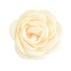 Gran oferta de comercio exterior, flor de camelia de tela con borde quemado y horneado de 6 cm, horquilla para el pelo para niños, accesorios de joyería con flores