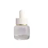 En Stock Botella Gotero de 15 ml Vidrio de Fondo Grueso Botella para Aceite Esencial Material de Empaque Cosmético Líquido Esencial Botella de Relleno para Viaje Material de Empaque