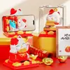 Gato de la Suerte Sosteniendo Lingotes de Oro, Gato que Mueve la Pata Automáticamente, Alimentado por Energía Solar, Estilo Chino Moderno, Decoración Pequeña para Coche, Adorno para Coche, Decoración de Oficina, Atractor de Riqueza
