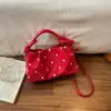 Estilo Coreano Nicho Lunares 2026 Otoño Nueva Moda Sentido de Alta Gama Lujo Ligero Simple Versátil Bolso de Hombro Cruzado de Mano