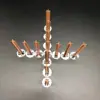 Suministro directo de fábrica de mechas de vela cruzadas, velas de aromaterapia, virutas de madera, mechas hechas a mano, mechas de madera para tazas de bricolaje.