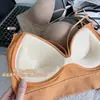 Camisola Hot Girl con Almohadillas de Sujetador Incorporadas, Copa Fija Integrada, Lencería de Verano sin Espalda, Top Tubo Push-Up para Pecho Pequeño