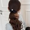 Goma para el pelo de burbujas de encaje de lunares de color sólido retro transparente coreana de verano, accesorio versátil para el pelo para niñas