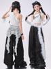 Ropa de Niña para Danza Jazz Conjunto de Moda para Niña Moderna y Cool Ropa de Actuación Infantil Ropa de Pasarela Infantil Hip-Hop Traje de Actuación para Grupo de Chicas